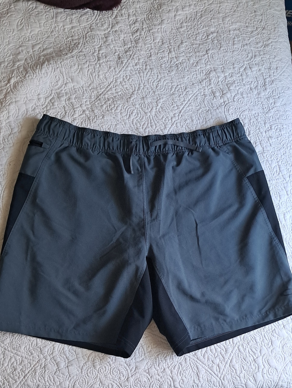 Oakley Gray and Black Performance Shorts
